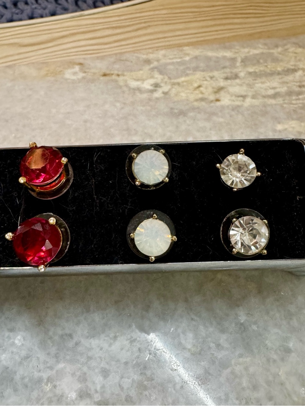Kate Spade “Rise and Shine” Gold-Tone Stud Earring Trio